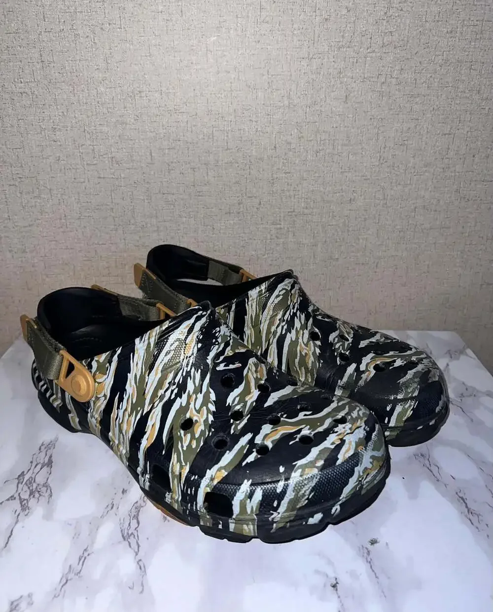 Crocs Classic All-Terrain Clog in Tiger Camo Print